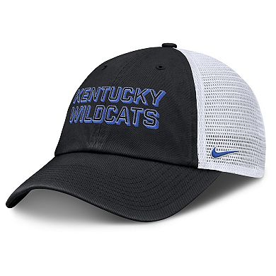 Men's Nike Black Kentucky Wildcats 2025 Gameday On-Field Club Adjustable Trucker Hat