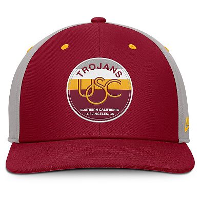 Men's Nike Cardinal/Gray USC Trojans Prep Pro Performance Snapback Hat