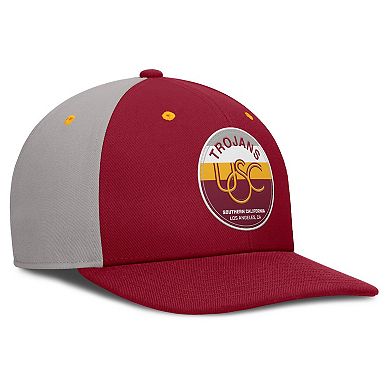 Men's Nike Cardinal/Gray USC Trojans Prep Pro Performance Snapback Hat