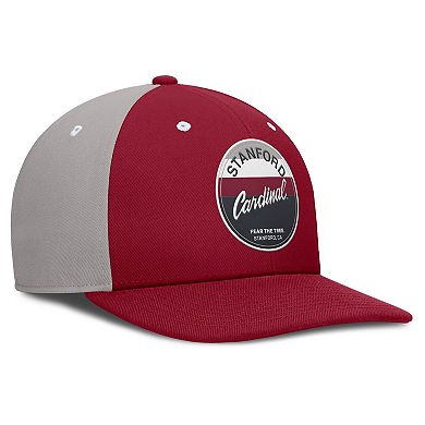 Men's Nike Cardinal/Gray Stanford Cardinal Prep Pro Performance Snapback Hat