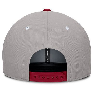 Men's Nike Cardinal/Gray Stanford Cardinal Prep Pro Performance Snapback Hat