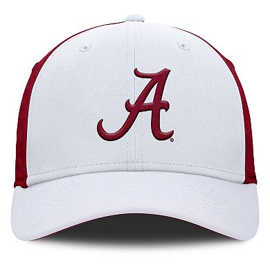 Men's Nike White/Crimson Alabama Crimson Tide 2025 Sideline Rise Local Performance Flex Hat