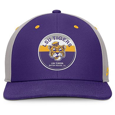 Men's Nike Purple/Gray LSU Tigers Prep Pro Performance Snapback Hat