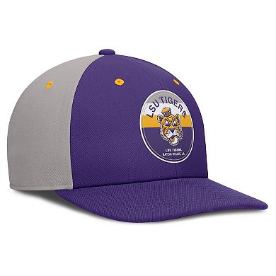Men's Nike Purple/Gray LSU Tigers Prep Pro Performance Snapback Hat