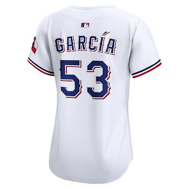 Women's Nike Adolis Garcia White Texas Rangers Home Limited Jersey