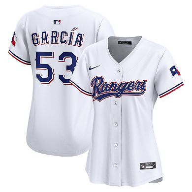 Women's Nike Adolis Garcia White Texas Rangers Home Limited Jersey