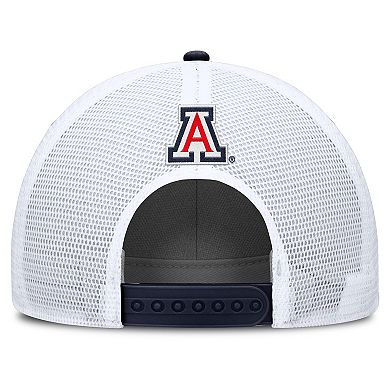 Men's Nike Navy/White Arizona Wildcats 2025 On-Field Rise Patch Trucker Adjustable Hat