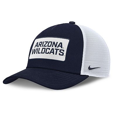 Men's Nike Navy/White Arizona Wildcats 2025 On-Field Rise Patch Trucker Adjustable Hat