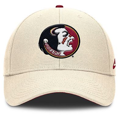Men's Nike Natural Florida State Seminoles Rise Legacy Adjustable Hat