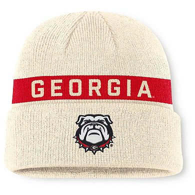 Men's Nike Natural Georgia Bulldogs Peak Primetime Utility Cuffed Knit Hat