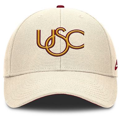 Men's Nike Natural USC Trojans Rise Legacy Adjustable Hat
