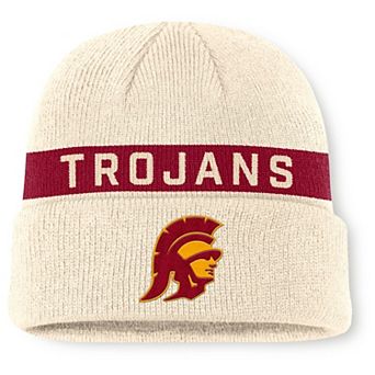 Men's Nike Natural USC Trojans Peak Primetime Utility Cuffed Knit Hat