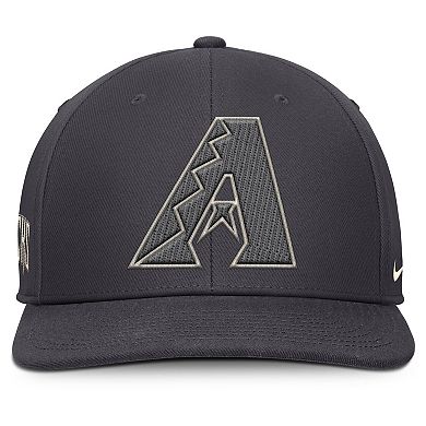 Men's Nike Anthracite Arizona Diamondbacks Statement Pro Snapback Hat