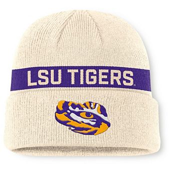 Men's Nike Natural LSU Tigers Peak Primetime Utility Cuffed Knit Hat