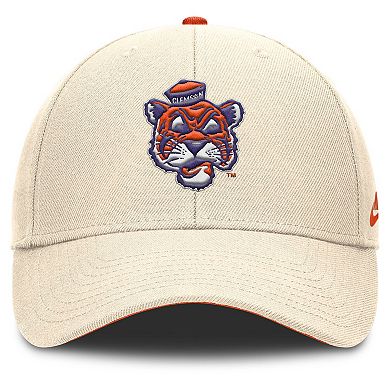 Men's Nike Natural Clemson Tigers Rise Legacy Adjustable Hat