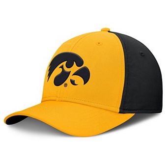 Men's Nike Gold/Black Iowa Hawkeyes 2025 Sideline Rise Local Performance Flex Hat