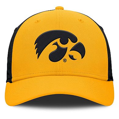 Men's Nike Gold/Black Iowa Hawkeyes 2025 Sideline Rise Local Performance Flex Hat
