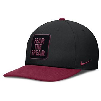 Men's Nike Black/Garnet Florida State Seminoles 2025 Sideline Campus Pro Local Snapback Hat