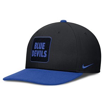 Men's Nike Black/Royal Duke Blue Devils 2025 Sideline Campus Pro Local Snapback Hat