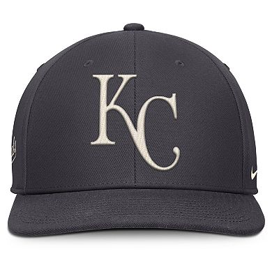 Men's Nike Anthracite Kansas City Royals Statement Pro Snapback Hat