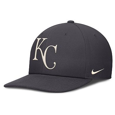 Men's Nike Anthracite Kansas City Royals Statement Pro Snapback Hat