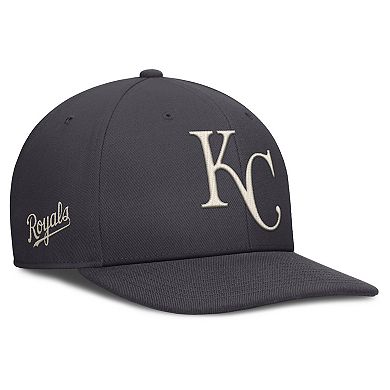 Men's Nike Anthracite Kansas City Royals Statement Pro Snapback Hat