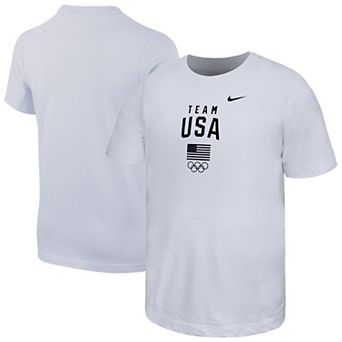Youth Nike White Team USA Core T-Shirt