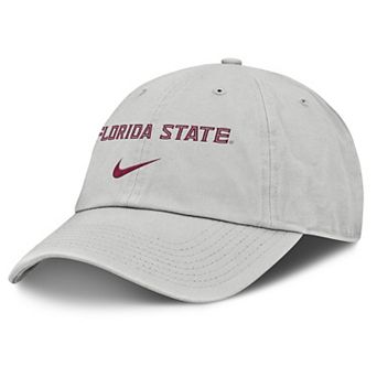 Men's Nike Gray Florida State Seminoles 2025 On-Field Gameday Club Adjustable Hat