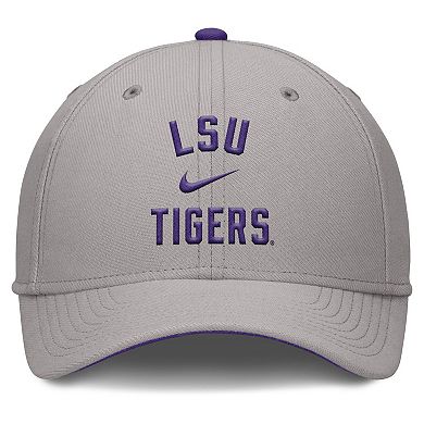 Men's Nike Gray LSU Tigers Rise Prep Performance Flex Hat