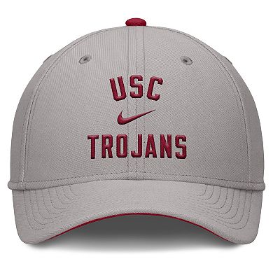 Men's Nike Gray USC Trojans Rise Prep Performance Flex Hat