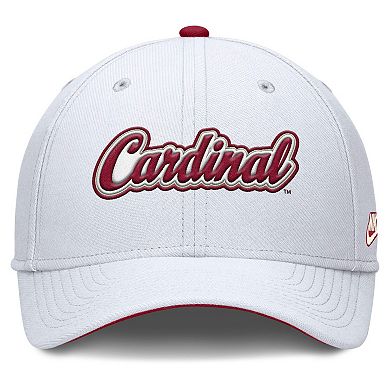 Men's Nike White Stanford Cardinal Legacy Rise Performance Flex Hat