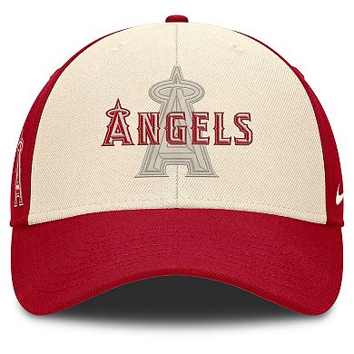 Men's Nike Red/Natural Los Angeles Angels Statement Club Performance Adjustable Hat