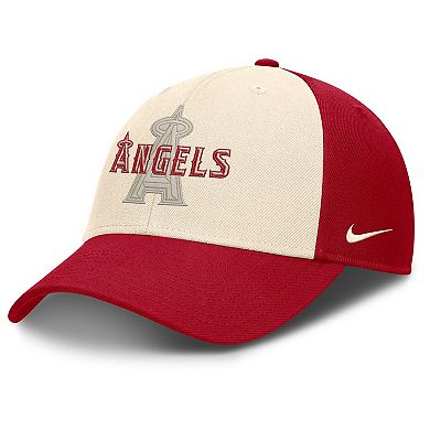 Men's Nike Red/Natural Los Angeles Angels Statement Club Performance Adjustable Hat
