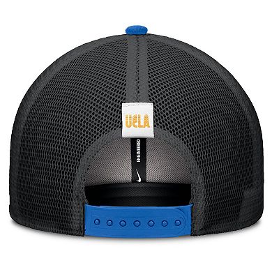 Men's Nike Blue/Black UCLA Bruins Legacy Arch Rise Performance Trucker Adjustable Hat