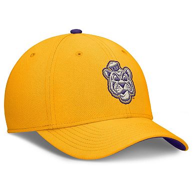 Men's Nike Gold LSU Tigers Legacy Rise Performance Flex Hat