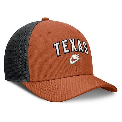 Men's Nike Texas Orange/Black Texas Longhorns Legacy Arch Rise Performance Trucker Adjustable Hat