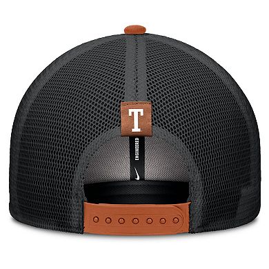 Men's Nike Texas Orange/Black Texas Longhorns Legacy Arch Rise Performance Trucker Adjustable Hat