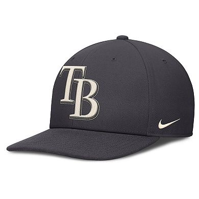Men's Nike Anthracite Tampa Bay Rays Statement Pro Snapback Hat