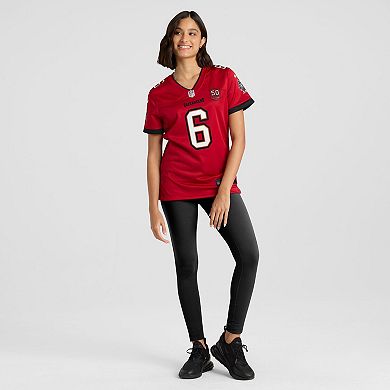 Women's Nike Baker Mayfield Red Tampa Bay Buccaneers 50th Anniversary Game Jersey