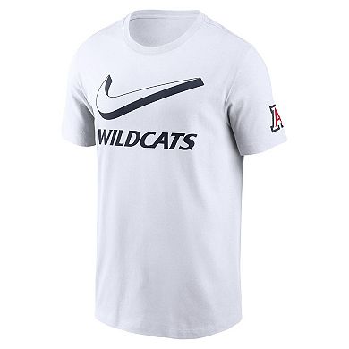 Men's Nike White Arizona Wildcats Primetime 2-Hit Swoosh T-Shirt
