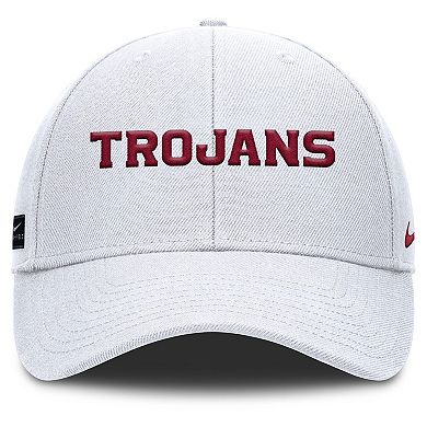 Men's Nike White USC Trojans 2025 On-Field Rise Performance Adjustable Hat