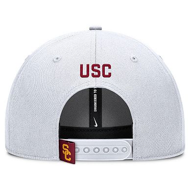 Men's Nike White USC Trojans 2025 On-Field Rise Performance Adjustable Hat