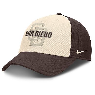 Men's Nike Brown/Natural San Diego Padres Statement Club Performance Adjustable Hat