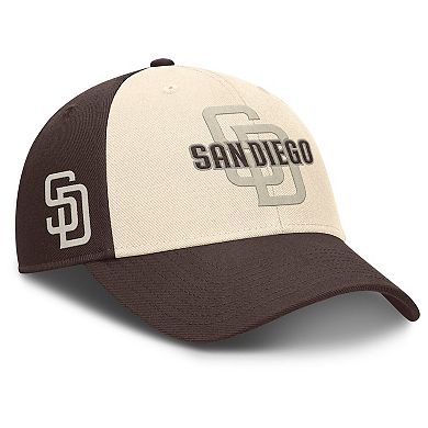 Men's Nike Brown/Natural San Diego Padres Statement Club Performance Adjustable Hat