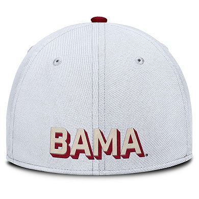 Men's Nike White Alabama Crimson Tide Legacy Rise Performance Flex Hat