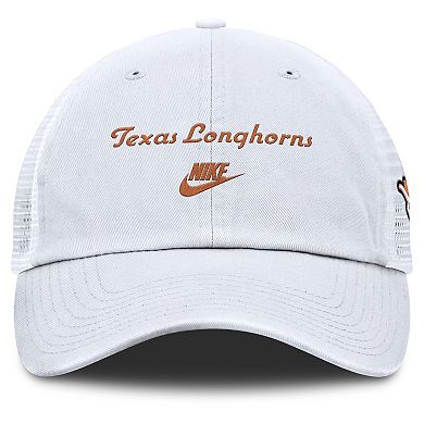Men's Nike White Texas Longhorns Club Legacy Adjustable Trucker Hat