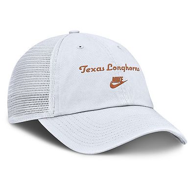 Men's Nike White Texas Longhorns Club Legacy Adjustable Trucker Hat