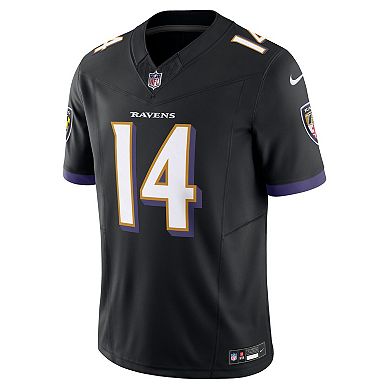 Men's Nike Kyle Hamilton Black Baltimore Ravens Alternate Vapor F.U.S.E. Limited Jersey