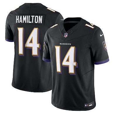 Men's Nike Kyle Hamilton Black Baltimore Ravens Alternate Vapor F.U.S.E. Limited Jersey