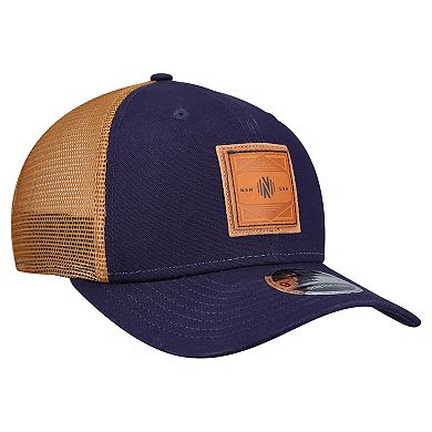 Men's New Era Navy Nashville SC Debossed Logo 9SEVENTY Stretch Snap Adjustable Hat